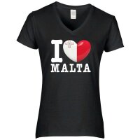Damen T-Shirt - I LOVE MALTA
