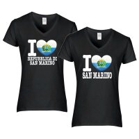 Damen T-Shirt - I LOVE SAN MARINO