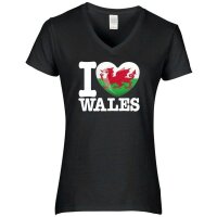 Damen T-Shirt - I LOVE WALES