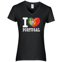 Damen T-Shirt - I LOVE PORTUGAL