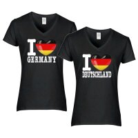 Damen T-Shirt - I LOVE DEUTSCHLAND