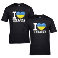 Kinder T-Shirt - I LOVE UKRAINE