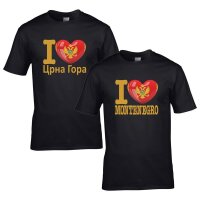Kinder T-Shirt - I LOVE MONTENEGRO