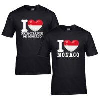 Kinder T-Shirt - I LOVE MONACO