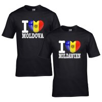 Kinder T-Shirt - I LOVE MOLDAWIEN