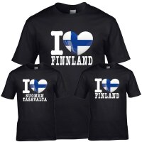 Kinder T-Shirt - I LOVE FINNLAND