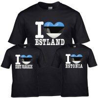 Kinder T-Shirt - I LOVE ESTLAND
