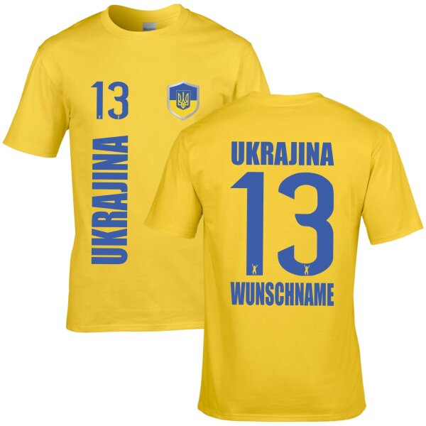FanShirts4u Herren Fan-Shirt - UKRAJINA - S