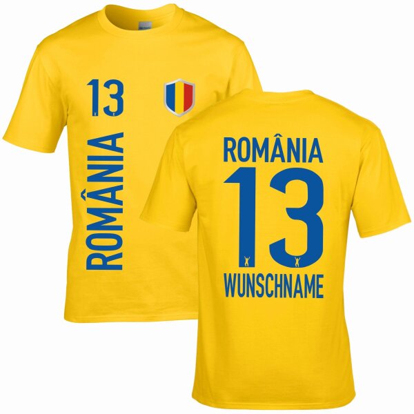 FanShirts4u Herren Fan-Shirt - ROMÂNIA - S