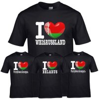 Kinder T-Shirt - I LOVE WEIßRUSSLAND