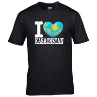 Herren T-Shirt - I LOVE KASACHSTAN