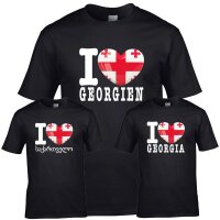 Herren T-Shirt - I LOVE GEORGIEN