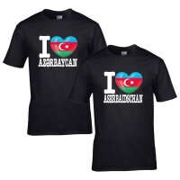 Herren T-Shirt - I LOVE ASERBAIDSCHAN