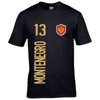 Herren Fan-Shirt - MONTENEGRO
