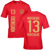 Herren Fan-Shirt - MONTENEGRO