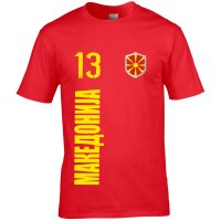Herren Fan-Shirt - MAKEDONIJA