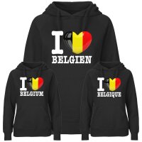 Damen Hoodie - I LOVE BELGIEN
