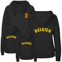 Damen Hoodie - BELGIEN - mit Wappen