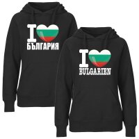 Damen Hoodie - I LOVE BULGARIEN