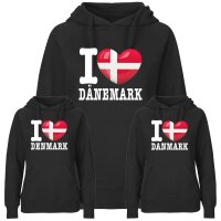 Damen Hoodie - I LOVE DÄNEMARK