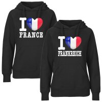 Damen Hoodie - I LOVE FRANKREICH