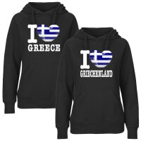 Damen Hoodie - I LOVE GRIECHENLAND