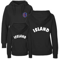 Damen Hoodie - ISLAND - mit Wappen