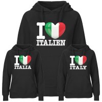 Damen Hoodie - I LOVE ITALIEN
