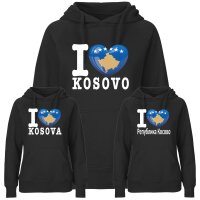 Damen Hoodie - I LOVE KOSOVO