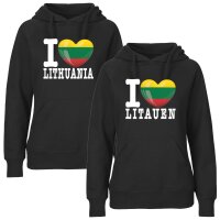 Damen Hoodie - I LOVE LITAUEN