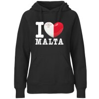 Damen Hoodie - I LOVE MALTA