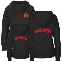 Damen Hoodie - MAZEDONIEN - mit Wappen