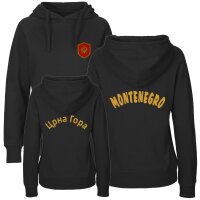 Damen Hoodie - MONTENEGRO - mit Wappen