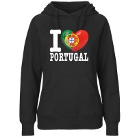 Damen Hoodie - I LOVE PORTUGAL