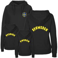 Damen Hoodie - SCHWEDEN - mit Wappen