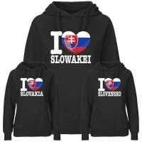 Damen Hoodie - I LOVE SLOWAKEI