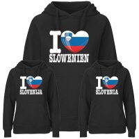 Damen Hoodie - I LOVE SLOWENIEN