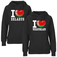 Damen Hoodie - I LOVE WEIßRUSSLAND