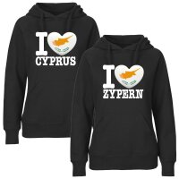Damen Hoodie - I LOVE ZYPERN