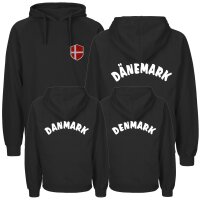 Herren Hoodie - DÄNEMARK - mit Wappen