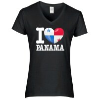 Damen T-Shirt - I LOVE PANAMA