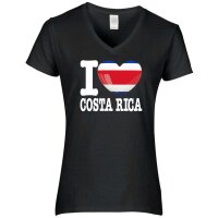 Damen T-Shirt - I LOVE COSTA RICA