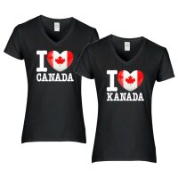 Damen T-Shirt - I LOVE KANADA