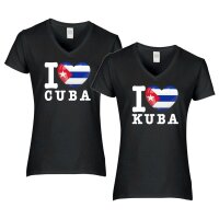 Damen T-Shirt - I LOVE KUBA