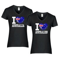 Damen T-Shirt - I LOVE AUSTRALIEN