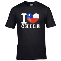 Herren T-Shirt - I LOVE CHILE