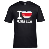 Herren T-Shirt - I LOVE COSTA RICA