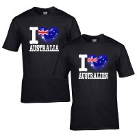 Herren T-Shirt - I LOVE AUSTRALIEN
