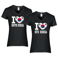 Damen T-Shirt - I LOVE SÜD KOREA
