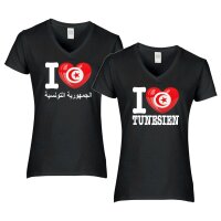 Damen T-Shirt - I LOVE TUNESIEN